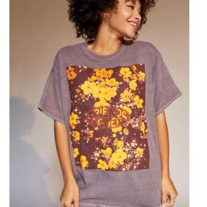 NWT Urban Outfitters Friends Forever Floral Graphic Oversized T-shirt/Dress